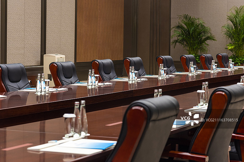 青岛上合峰会会议室局部图片素材