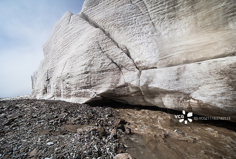 青海省海北祁连县八一冰川高清风光照图片素材