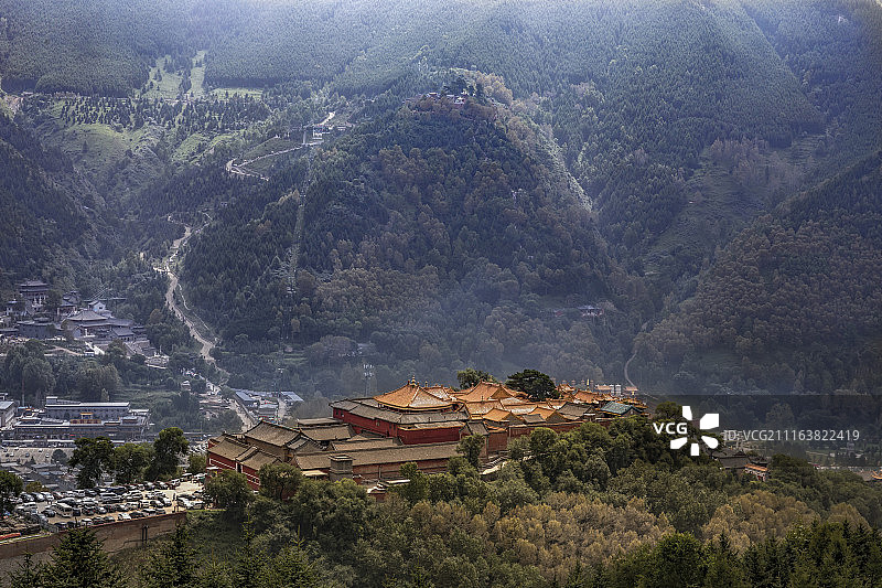五台山菩萨顶图片素材