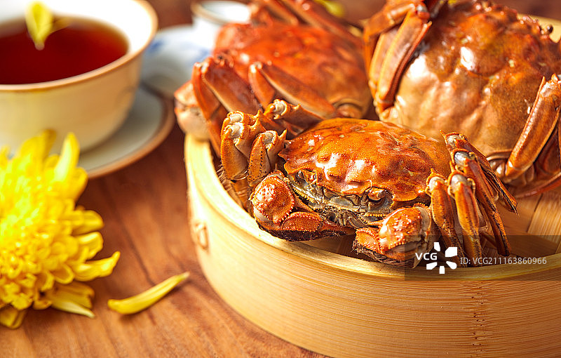 阳澄湖 大闸蟹 chinese festival图片素材