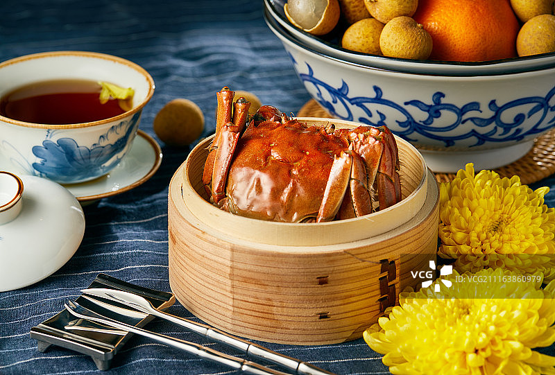 阳澄湖 大闸蟹 chinese festival图片素材