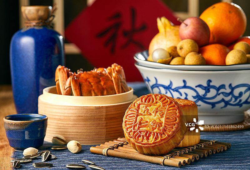 阳澄湖 大闸蟹 chinese festival图片素材