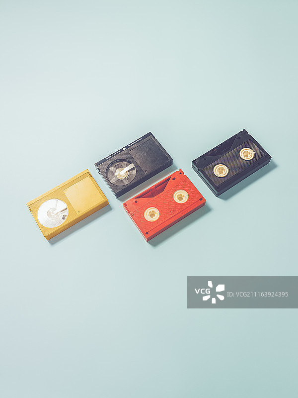 四个录像带图片素材