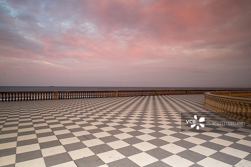 马斯卡尼露台日出图片素材