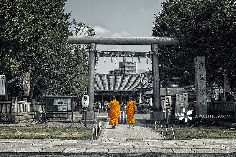 亚洲，日本，东京，雷门浅草寺图片素材