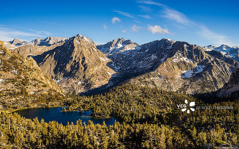 森林山谷山脉风光图片素材