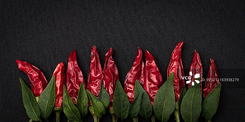 一排红辣椒图片素材