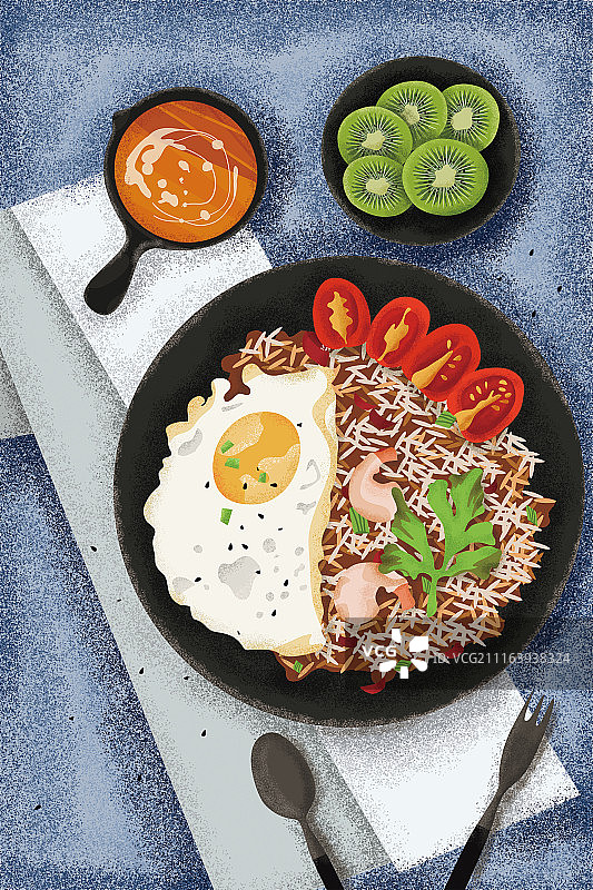 一个人的午餐图片素材