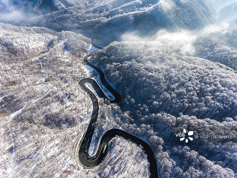 路鸟瞰图图片素材