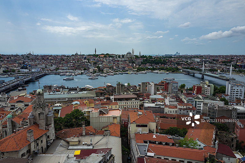 从上方俯瞰伊斯坦布尔图片素材