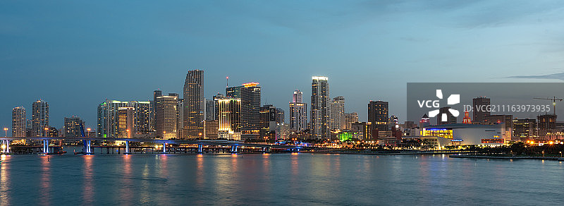 迈阿密的天际线图片素材