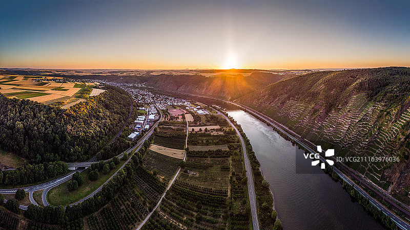 日落时分的风光图片素材