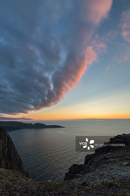 北方日落图片素材
