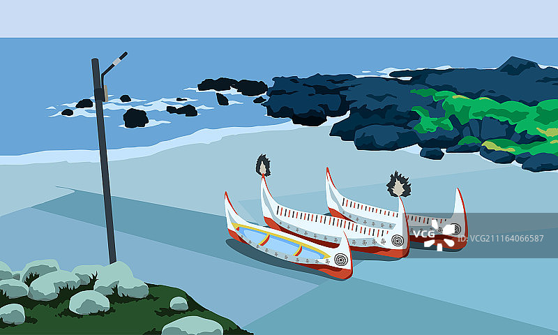 兰屿印象－达悟人的渔船图片素材