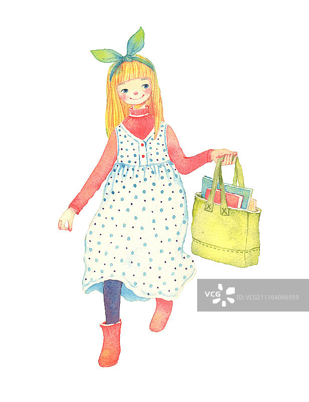 时尚唯美人物组图3000幅-水彩画-图片素材