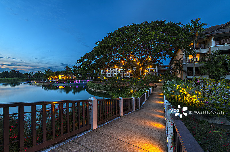 泰国清莱夜景图片素材