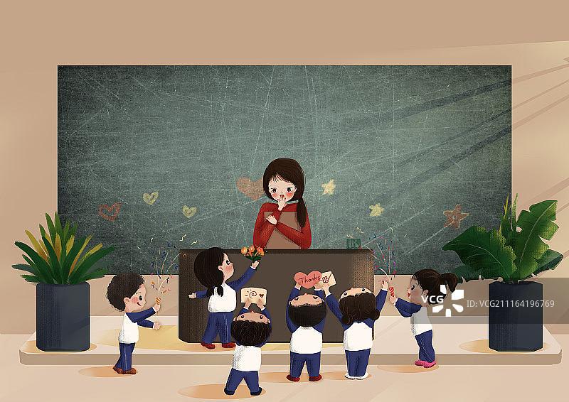 花儿献恩师图片素材