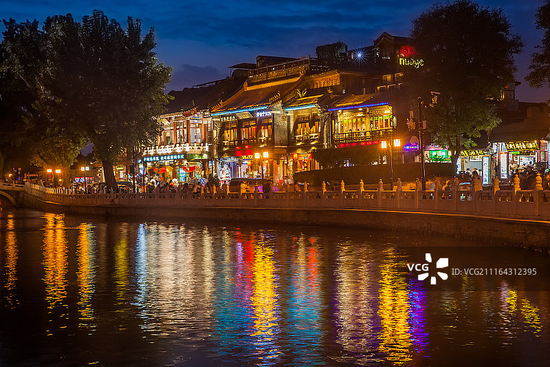 后海酒吧街图片素材