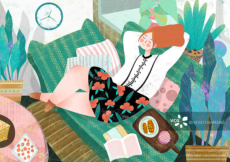 女孩生活图片素材