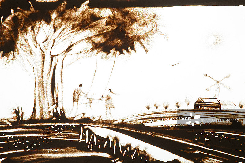 沙画创意图片素材