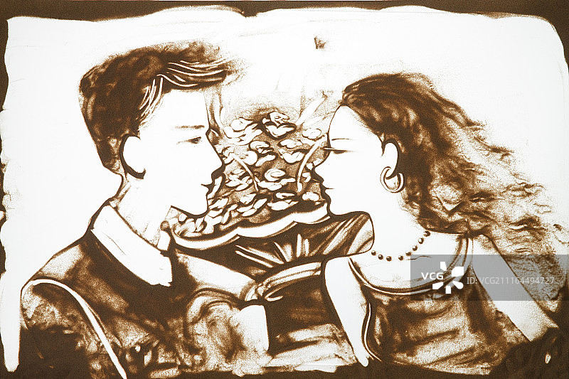 沙画创意图片素材