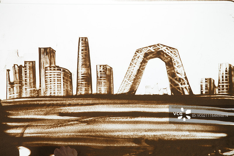 创意沙画图片素材