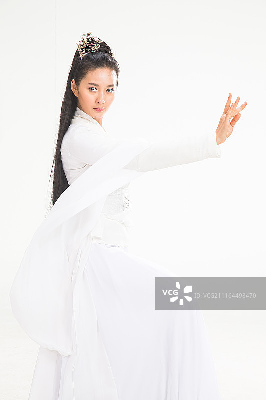 穿着古装的美人图片素材