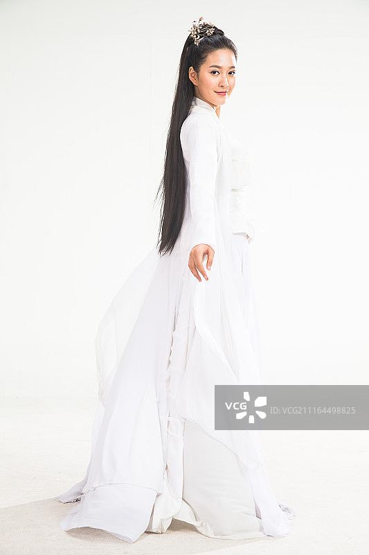 穿着古装的美人图片素材