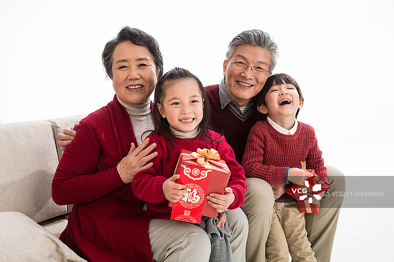 快乐家庭过新年图片素材