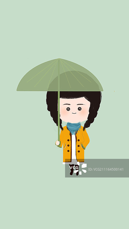 天气渐凉，注意添衣-手机壁纸图片素材