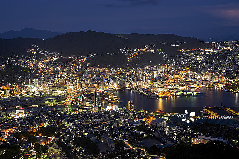 长崎港夜景2图片素材