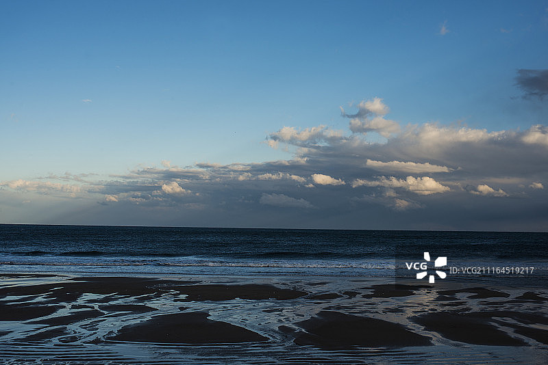 大西洋海岸线美丽的自然风光，梅花岛，帕克河野生动物保护区，纽伯里波特，美国马萨诸塞州图片素材