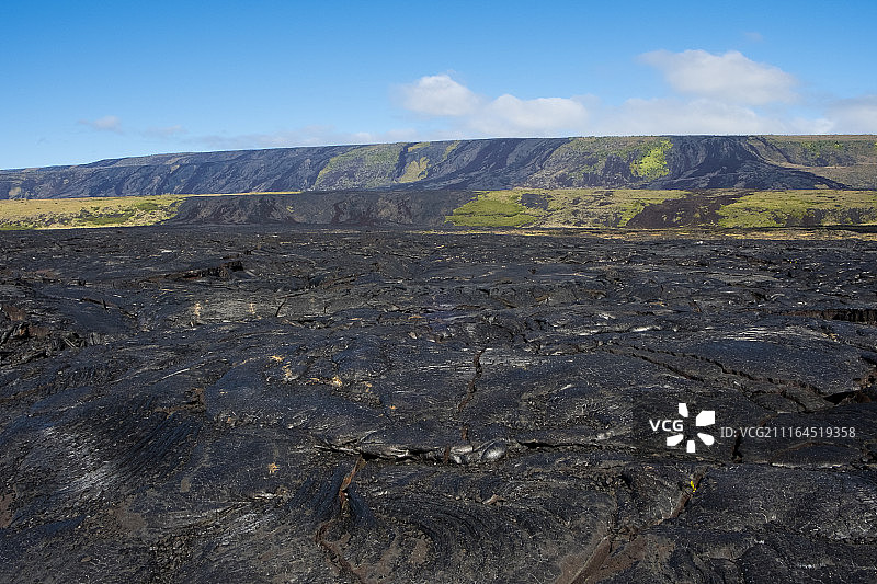 夏威夷火山国家公园普纳海岸步道徒步细节图片素材