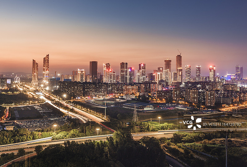 南京河西新城景观图片素材