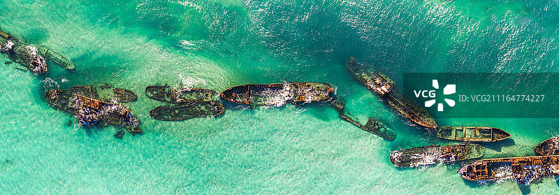 天阁露玛沉船图片素材
