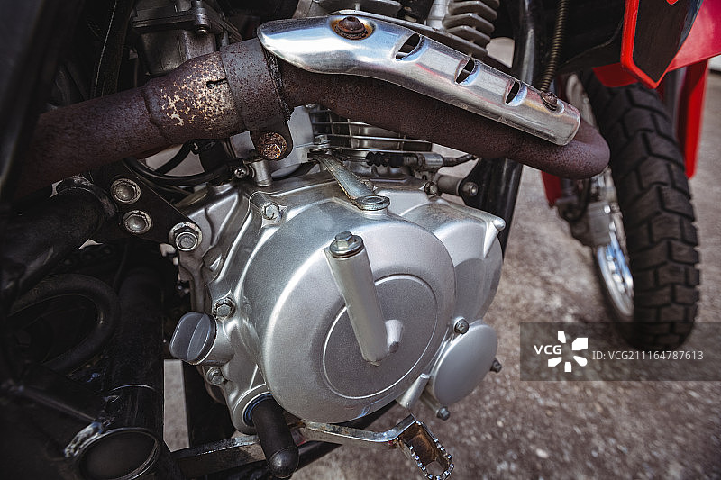摩托车油箱特写图片素材