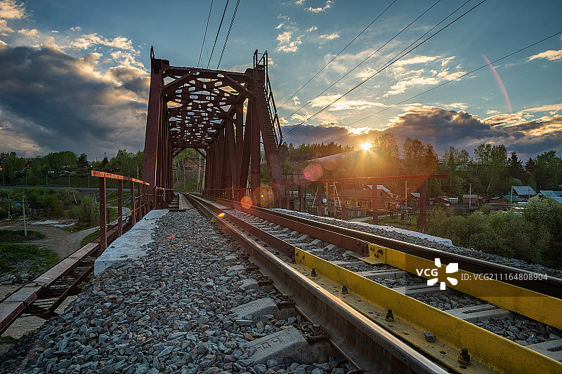 旧铁路桥图片素材
