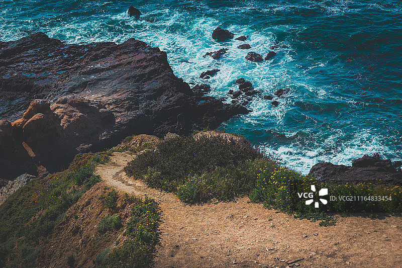 平岩角的险峻悬崖图片素材