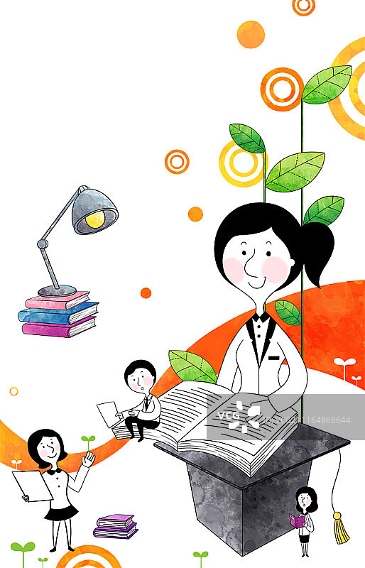 商业培训主题插画图片素材