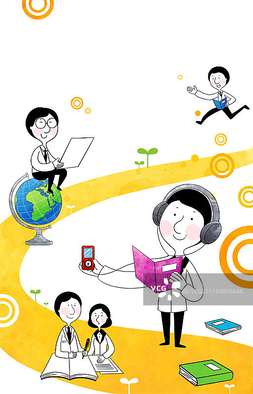 商业培训主题插画图片素材