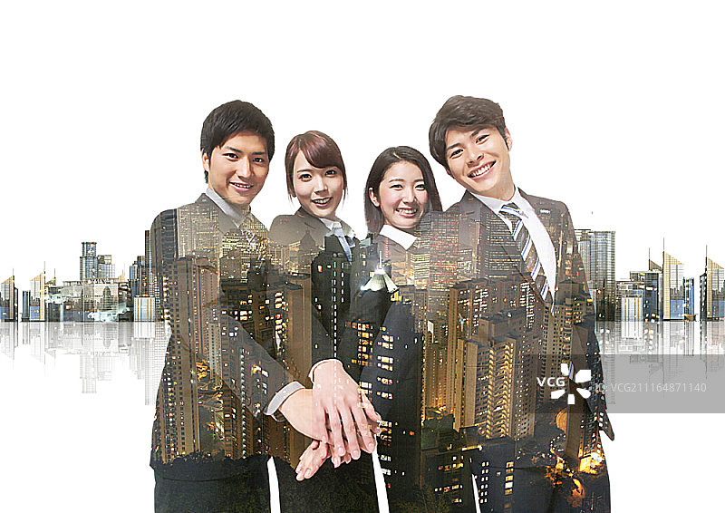 商业主题双重曝光合成图像图片素材