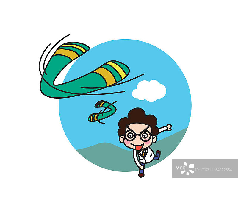 具有好奇心的科学家角色图片素材