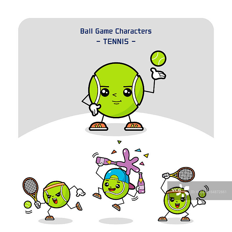 球类游戏角色套装图片素材