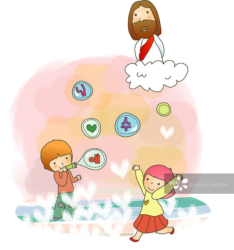 基督教主题插画图片素材