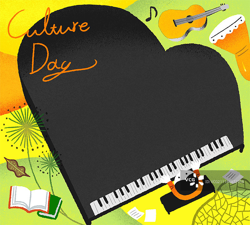 文化日主题插画图片素材