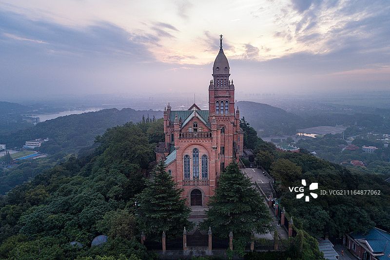 佘山国家森林公园教堂图片素材