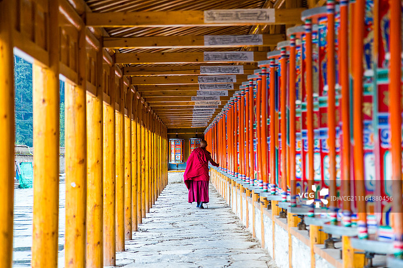 甘肃甘南夏河拉卜楞寺风光图片素材