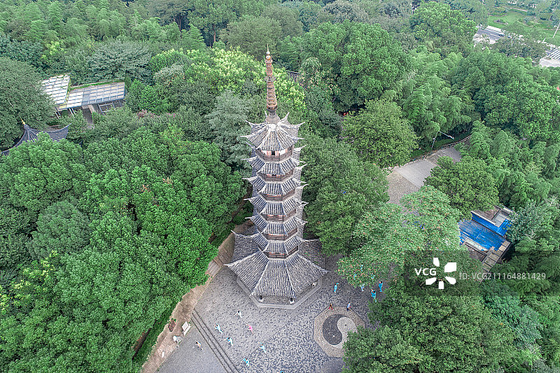 佘山国家森林公园古塔图片素材