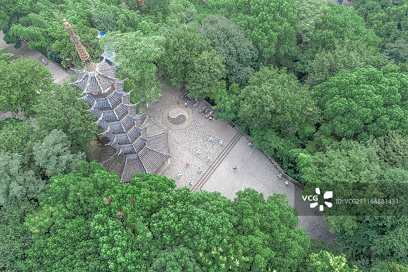 佘山国家森林公园古塔图片素材