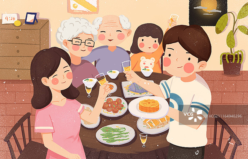 中秋团圆图片素材